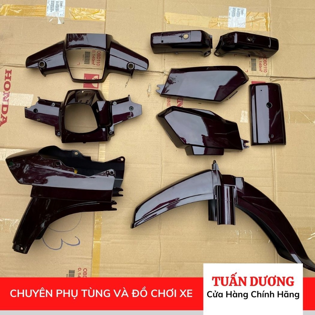 Dàn áo - bộ nhựa xe DREAM - HonDa hàng CHÍNH HÃNG - dùng cho dream Việt và Dream Thái