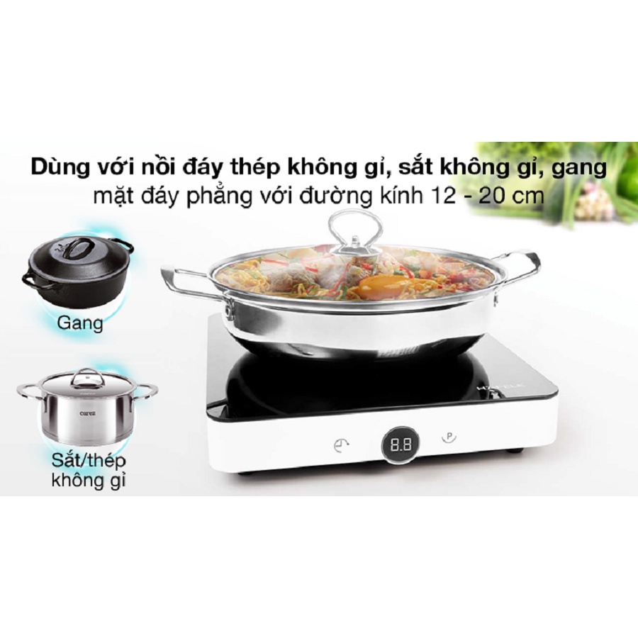 Bếp từ đơn kèm nồi lẩu Hafele HSI-21FW 2000W - Hàng chính hãng