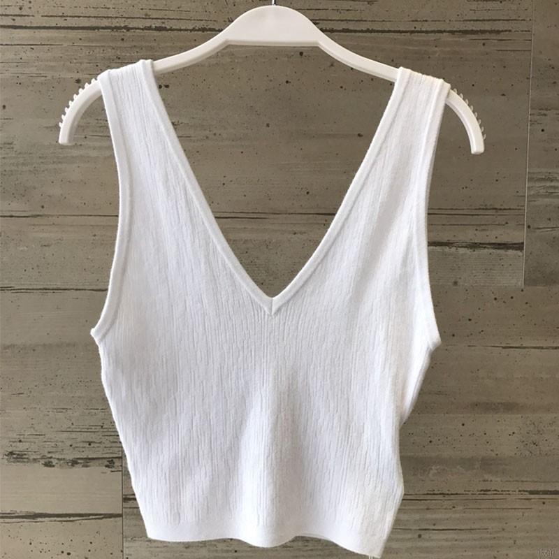 Áo tank top cổ chữ V cá tính thời trang cho nữ Áo Nữ
