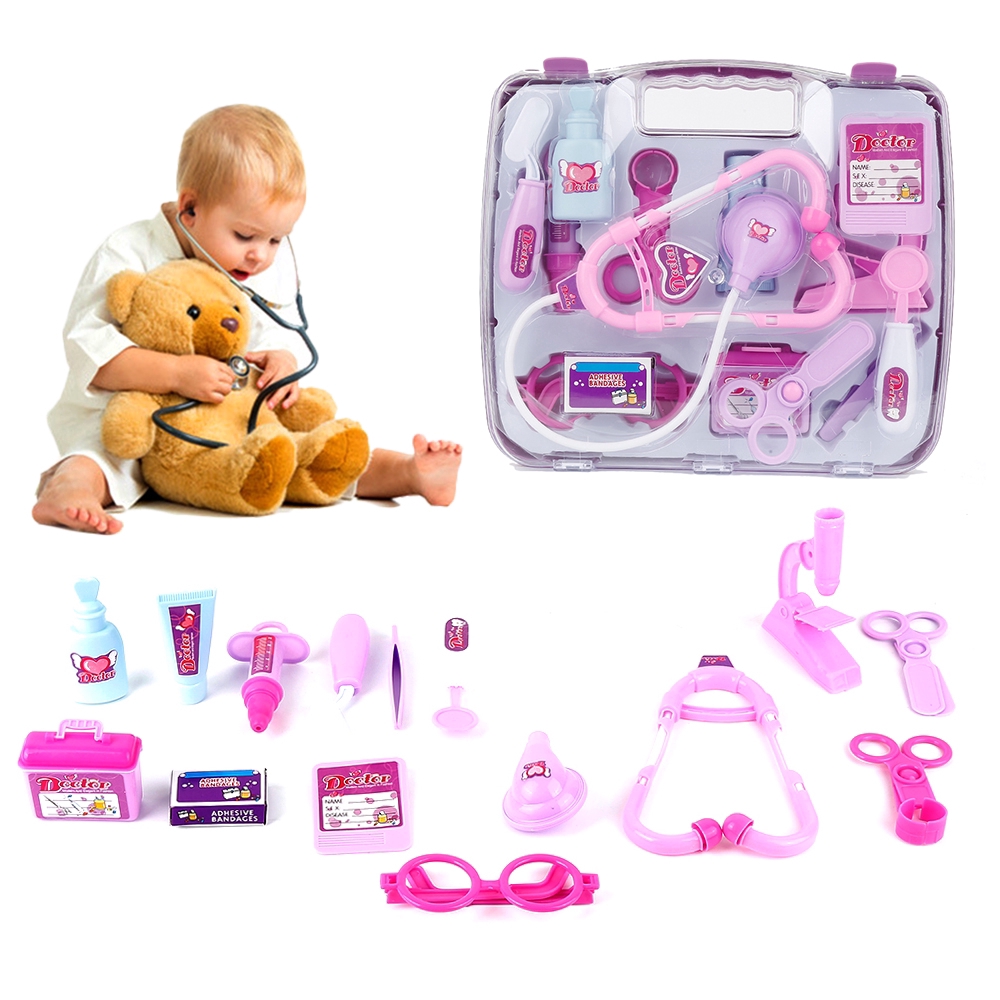 『Prettyhat 』 Phong cách mới Mô phỏng  Đồ chơi Giả vờ Chơi Kids Doctor Play Set Bộ đồ chơi giáo dục