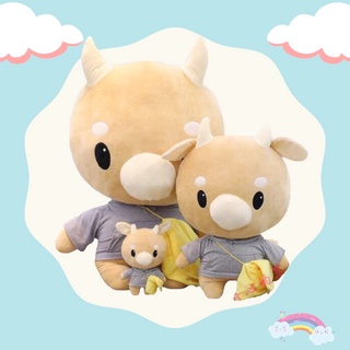 [CHUYÊN SỈ GIÁ SỐC]  Thú Nhồi Bông Hình Bò Chăm Chỉ Siêu Hot Màu Nâu (2 Size) [ DIABRAND ]