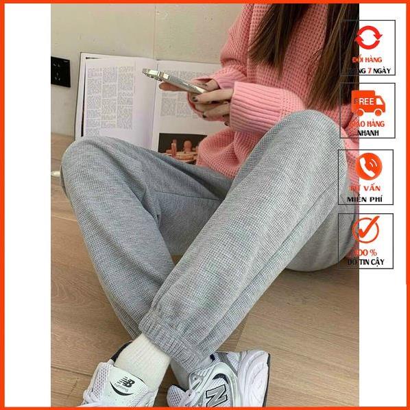 [QUÀ TẶNG KTYTT] Quần Jogger Nữ Chất Nỉ Tổ Ong dày ấm 4 màu m899 | BigBuy360 - bigbuy360.vn
