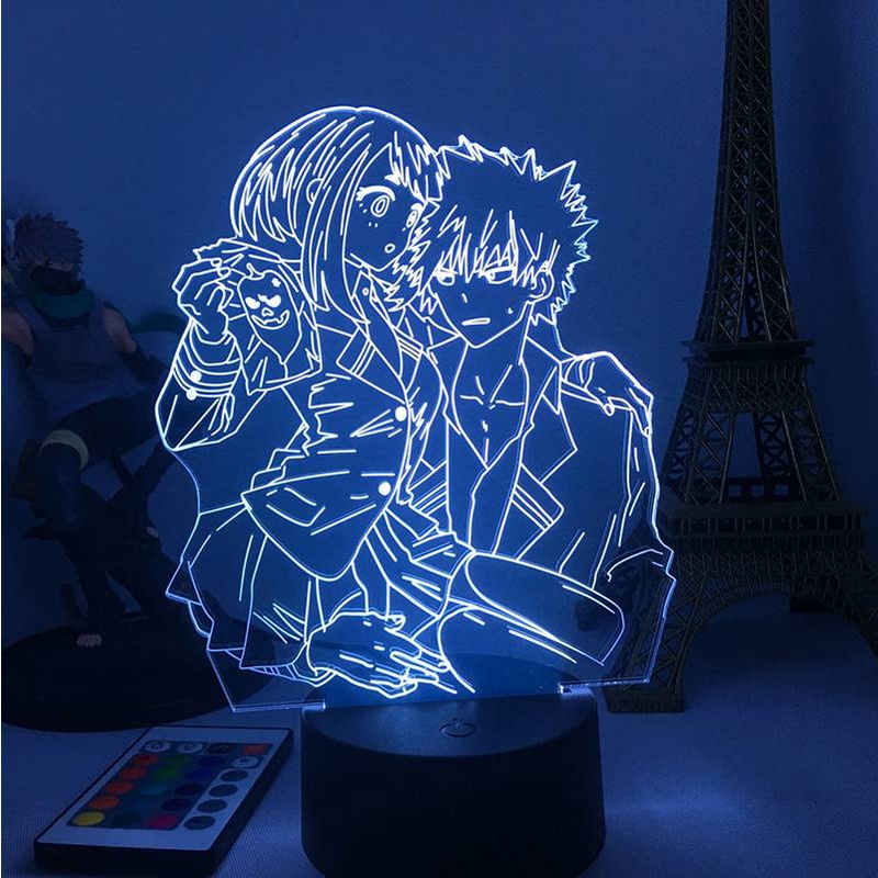 Đèn ngủ bóng LED hình Anime Shoto Katsuki Izuku có thể sạc lại