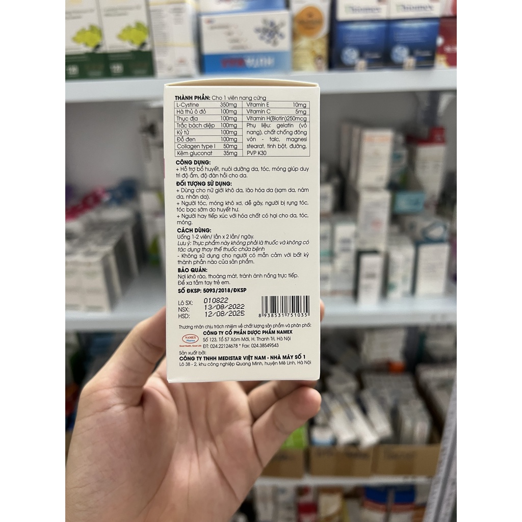 Viên uống chống bạc tóc, rụng tóc Namexin - BÁC SĨ AN