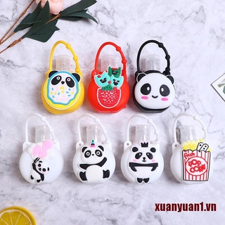 Hộp Đựng Nước Rửa Tay Mini Bằng Silicon Họa Tiết Hoạt Hình An Toàn