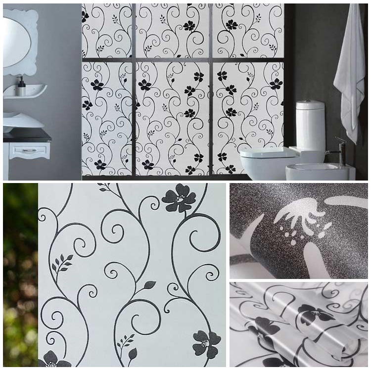 Cuộn 2m Decal Đề Can Dán Kính Mờ Nhiều Mẫu - Giấy Dán Kính, Cửa Sổ, Nhà Tắm, Văn Phòng