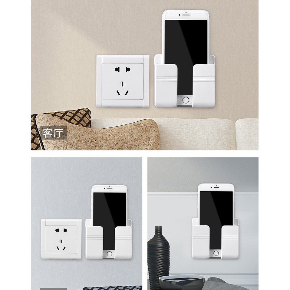 Combo Kệ Dán Tường Để Điện Thoại/ Điều Khiển Thông Minh SD85 Shalla