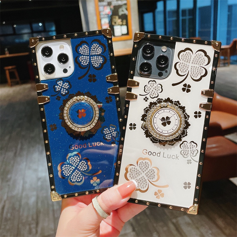 Ốp Điện Thoại Vuông Có Vòng Đỡ Gương Cho Vivo Y15S Y15A Y52 Y72 Y51 Y33S Y21 Y21S Y31 X50 X50PRO X60 X60PRO X70 X70PRO