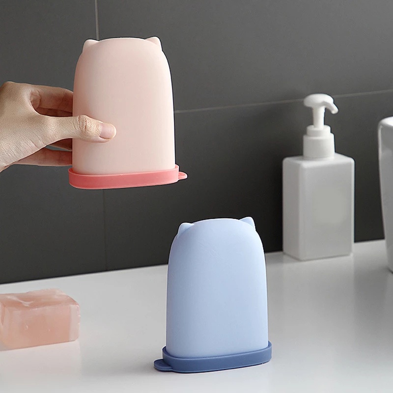 Hộp Đựng Xà Phòng Bằng Silicon Chống Nước Nhiều Màu Sắc Dễ Thương Chống Rò Rỉ Tiện Dụng Cho Phòng Tắm