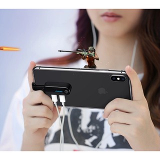 USAMS Chân đế điện thoại kiêm Jack chuyển đổi chia đôi chân lightning cho điện thoại Iphone 7,8, X