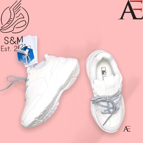 Giày _MLB NY, Giày Sneaker NY Da Bò Cao Cấp Đế Cao Tăng Chiều Cao Full Box Bill | BigBuy360 - bigbuy360.vn