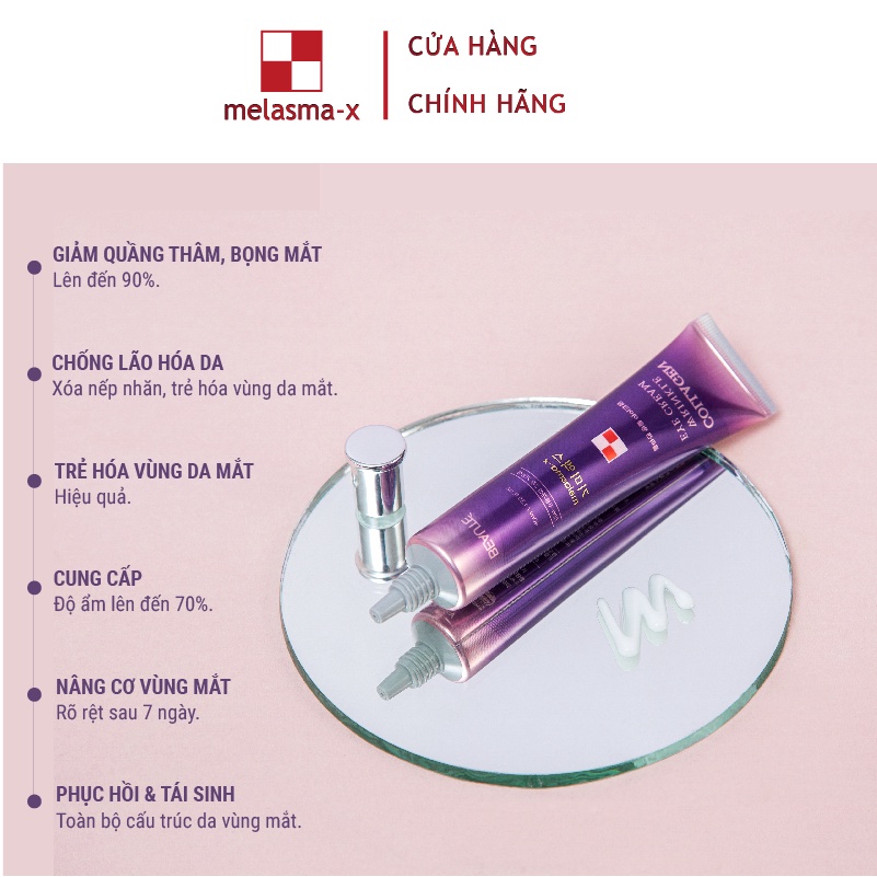 Kem Melasma-X Chống Lão Hóa Vùng Mắt Collagen Wrinkle Eye Cream 40ml