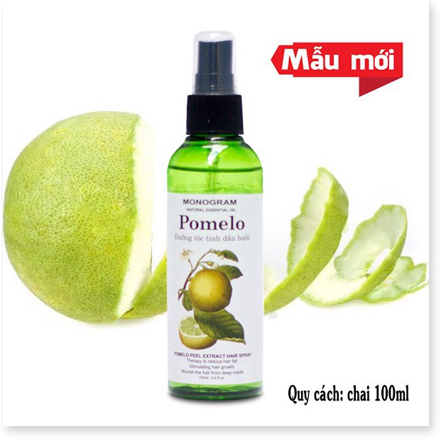 [CaoMALL] - Bộ 3 chai Xịt dưỡng tóc Tinh Dầu Bưởi trị rụng tóc Pomelo (100ml x 3)