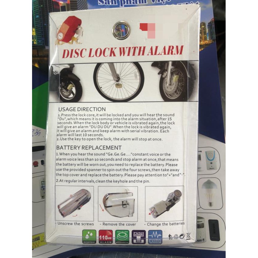 Khoá đĩa chống trộm nhà và xe máy  LK603