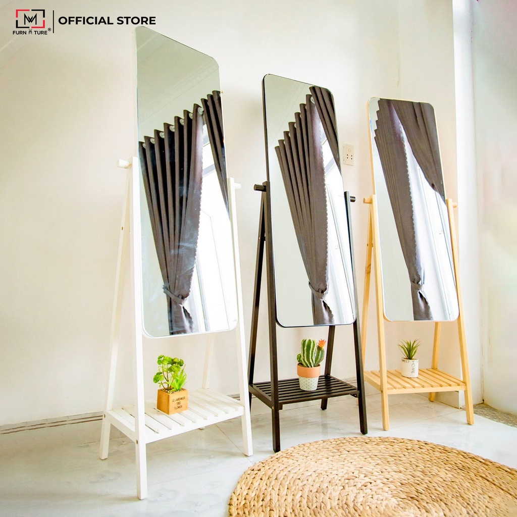 Gương kệ Soi Toàn Thân Tràn Viền Lắp Ráp Đơn Giản MW FURNITURE