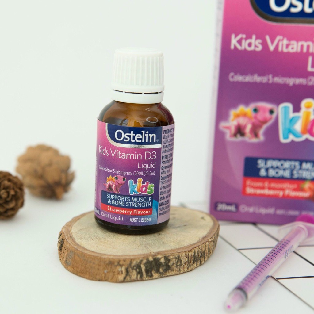 TiniMart-Ostelin Infant Vitamin D3 Drop( dạng giọt) 2,4ml cho bé từ 0M+