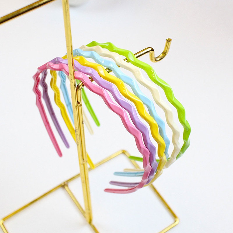 Băng Đô Cài Tóc Vải Mỏng Lượn Sóng Màu Sắc Ngọt Ngào Phong Cách Nhật Bản Và Hàn Quốc