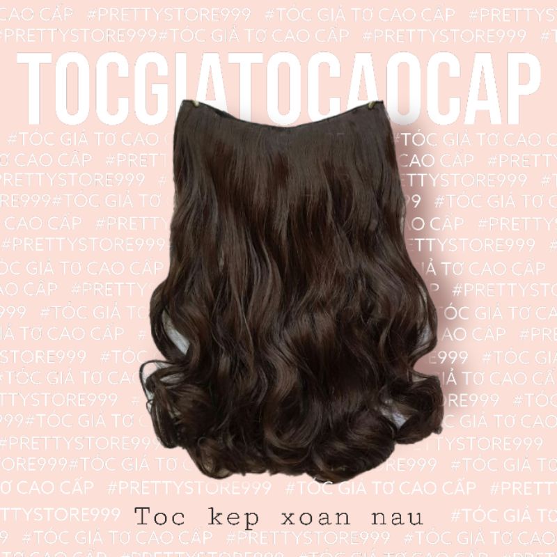 💕 TÓC KẸP  💕 TÓC GIẢ KẸP PHÍM XOĂN 50CM