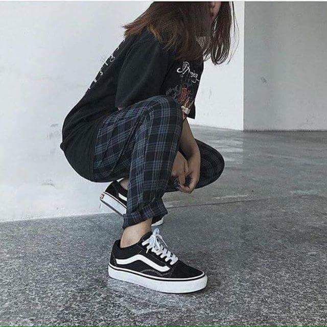 Plaid pant / quần tây caro ( hình thật )
