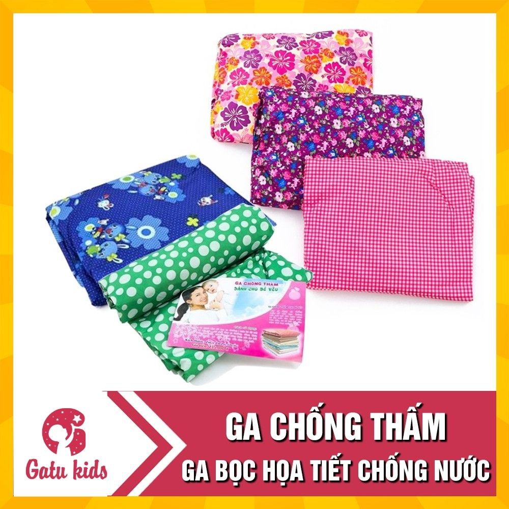 Ga trải giường chống thấm nhiều họa tiết cho đệm cao 10cm