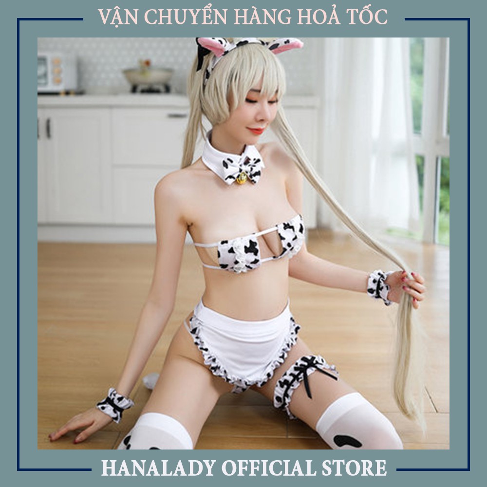 Đồ ngủ sexy -Đồ ngủ cosplay bò sữa quyến rũ gợi cảm siêu sexy chất liệu thun cotton mềm mịn C247 | BigBuy360 - bigbuy360.vn