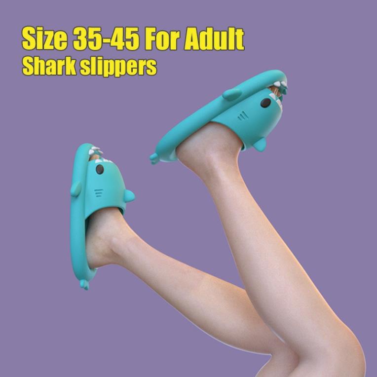 Dép cá mập cho người lớn đi trong nhà, ngoài trời thiết kế hình cá mập đáng yêu chống trượt mới dành cho nam và nữ