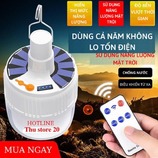 Bóng đèn sạc tích điện 100w có điều khiển từ xa, đèn led tích điện năng lượng mặt trời tiện dụng tiết kiệm chi phí