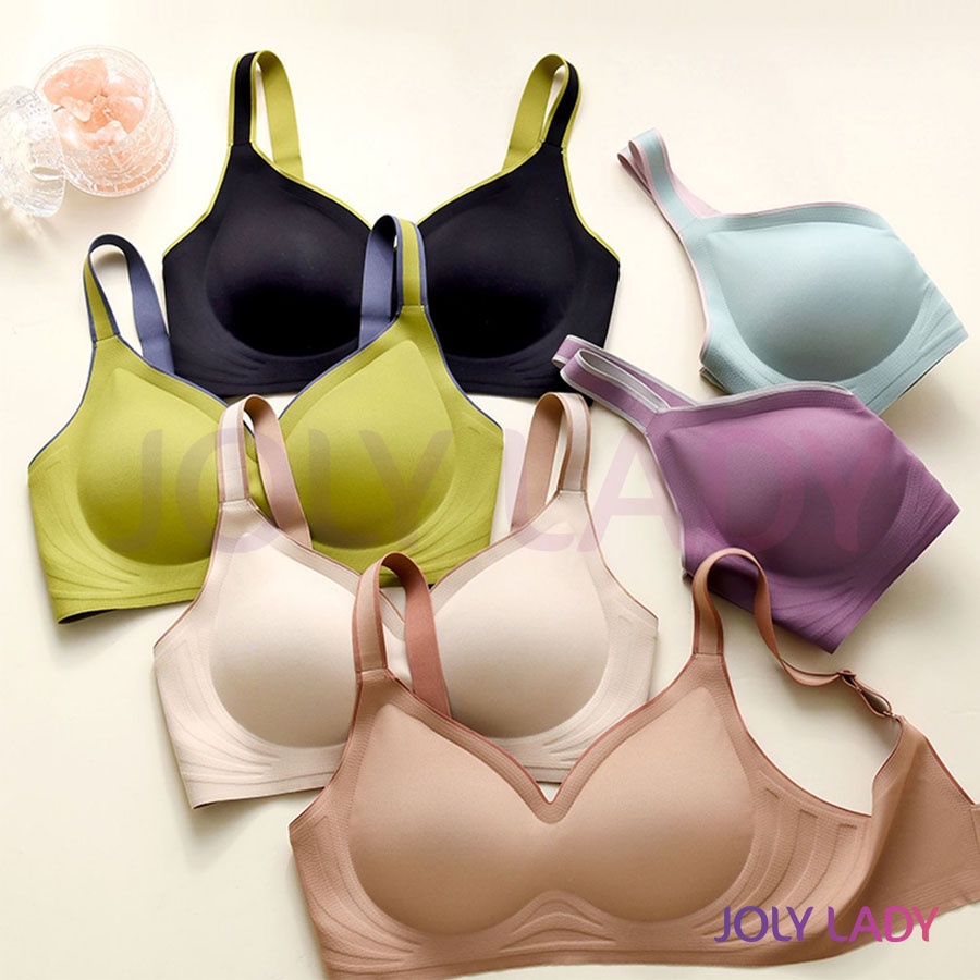 Áo lót nữ đúc su không gọng đệm mỏng, áo ngực nữ đúc su hỗ trợ nâng đẩy ngực JOLY LADY