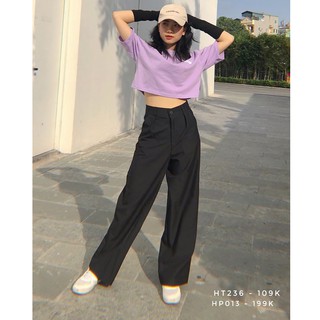 Quần vải ống rộng nữ Minastudio HP013