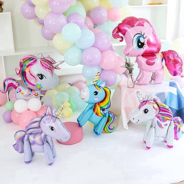 Bong bóng hình ngựa một sừng dễ thương