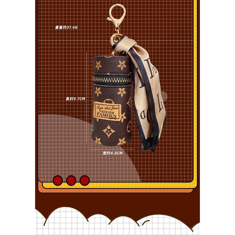 Túi Đựng Son Môi / Chìa Khóa Mini Hình Trụ Độc Đáo