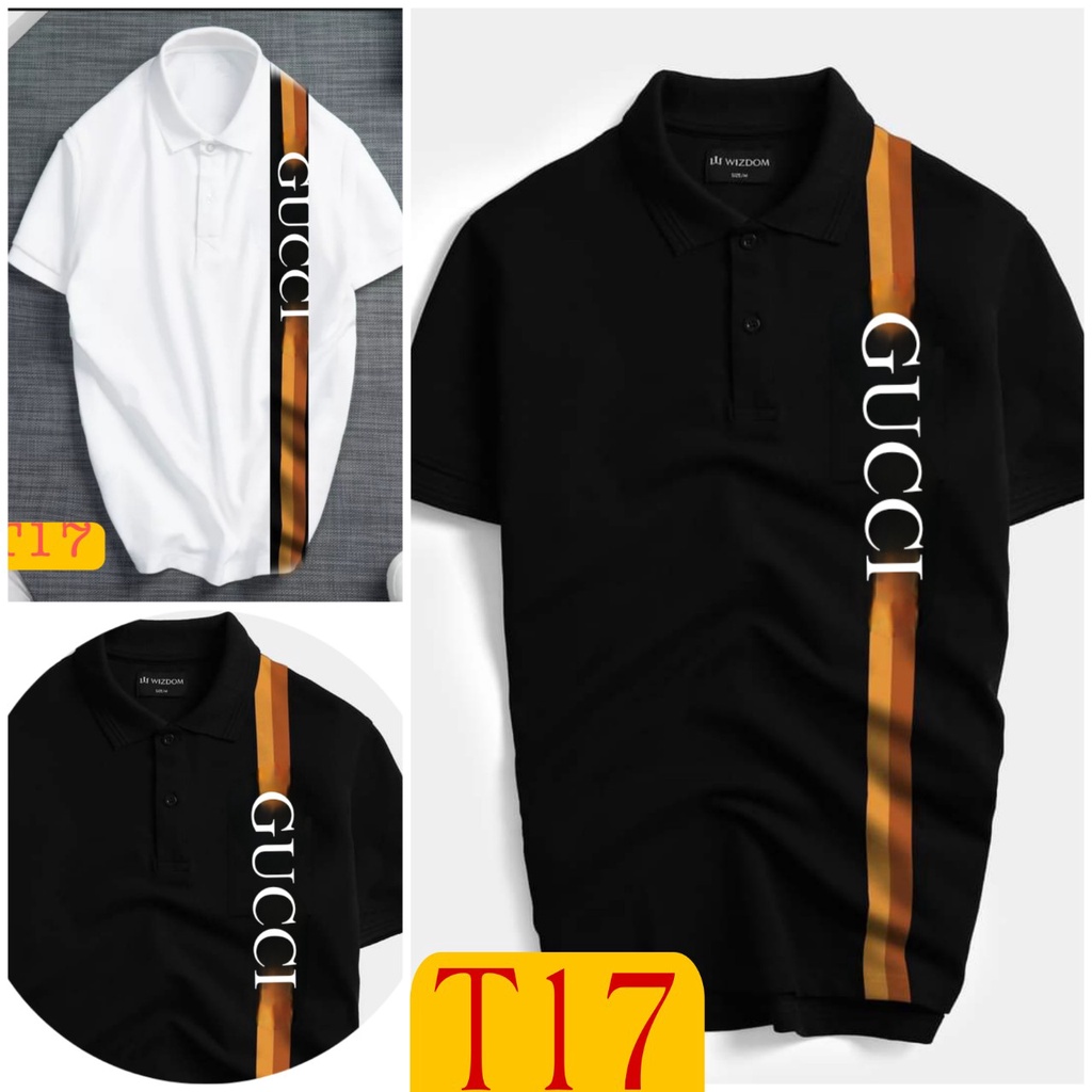 Áo thun hè nam polo cổ bẻ GC kẻ dọc hàng siêu đẹp siêu hot