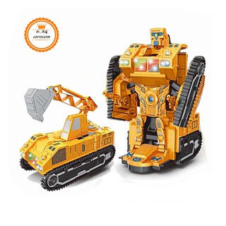 Xe Cẩu Tự Biến Hình Thành RoBot Di Chuyển Cực Ngầu Kèm Nhạc Vui Nhộn An Kids