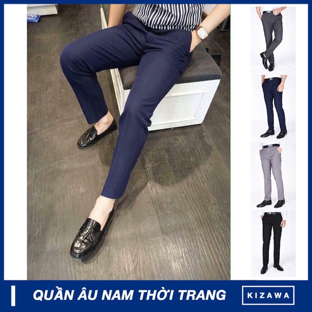 Quần Tây Nam Ống Côn - Quần Vài Nam Co Giãn - Quần Âu Nam Slimfit