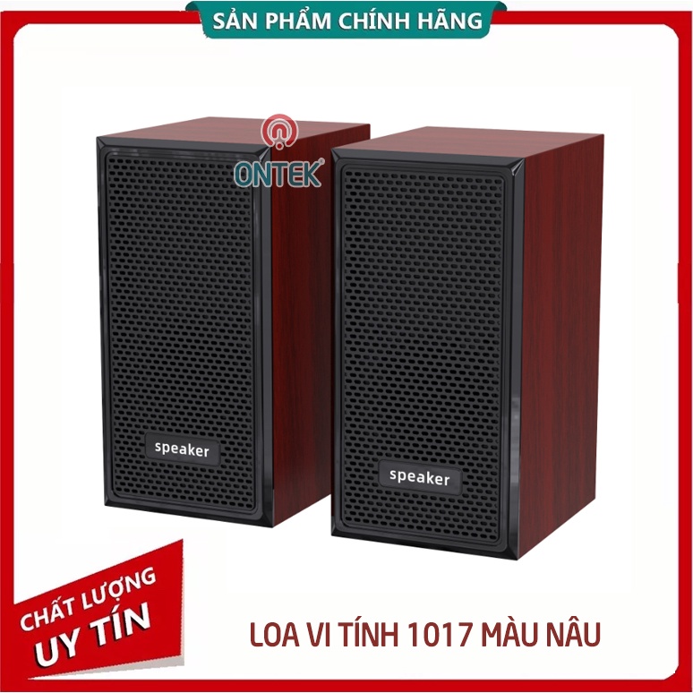 Siêu sale Loa máy tính để bàn vỏ gỗ 1017 siêu trầm nguồn USB