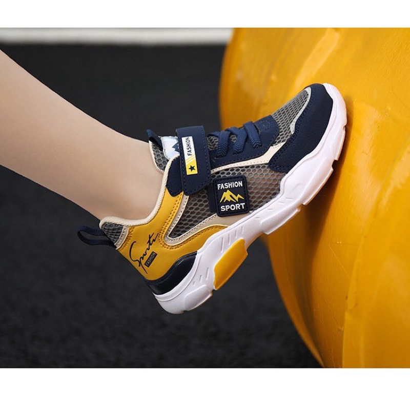 GIÀY THỂ THAO LƯỚI MỎNG THOÁNG CHO BÉ TRAI SIZE TỪ 28-40 TRONG ĐỘ TUỔI 3-18 TUỔI