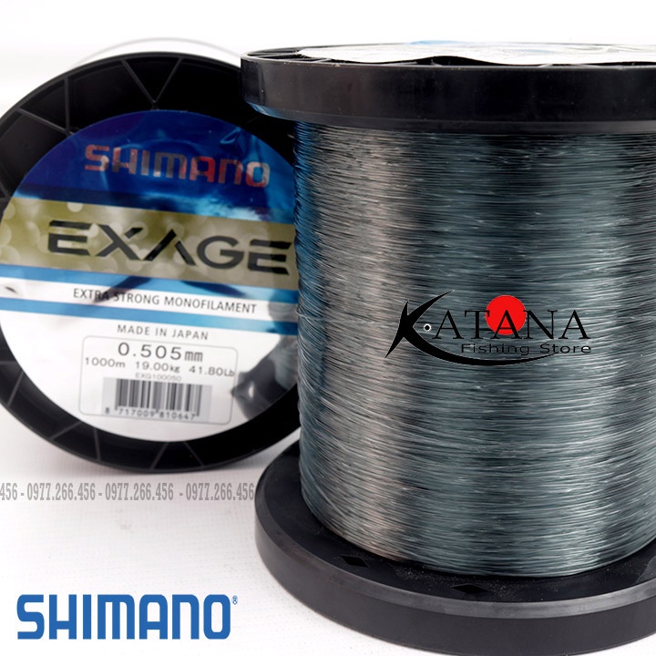Cước câu Shimano Exage cuộn 1000m - cước chất lượng, hàng hiệu