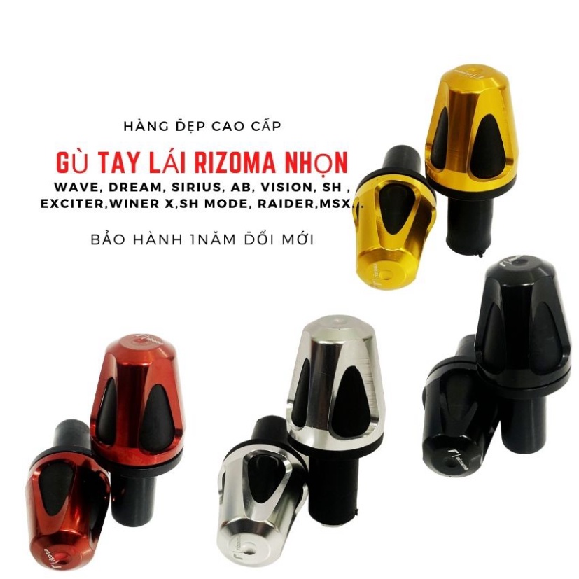 Gù Tay Ga Xe Máy Rizoma Nhôm CNC Cho Tất Cả Các Dòng Xe Honda Yamaha