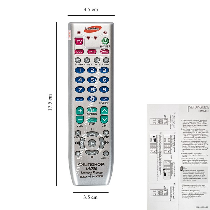 Remote học lệnh Chunghop L403E