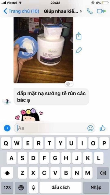 Mặt Nạ Căng Bóng Trẻ Hoá Da Bielenda Collagen Face Algae Mask Professional Balan 190g