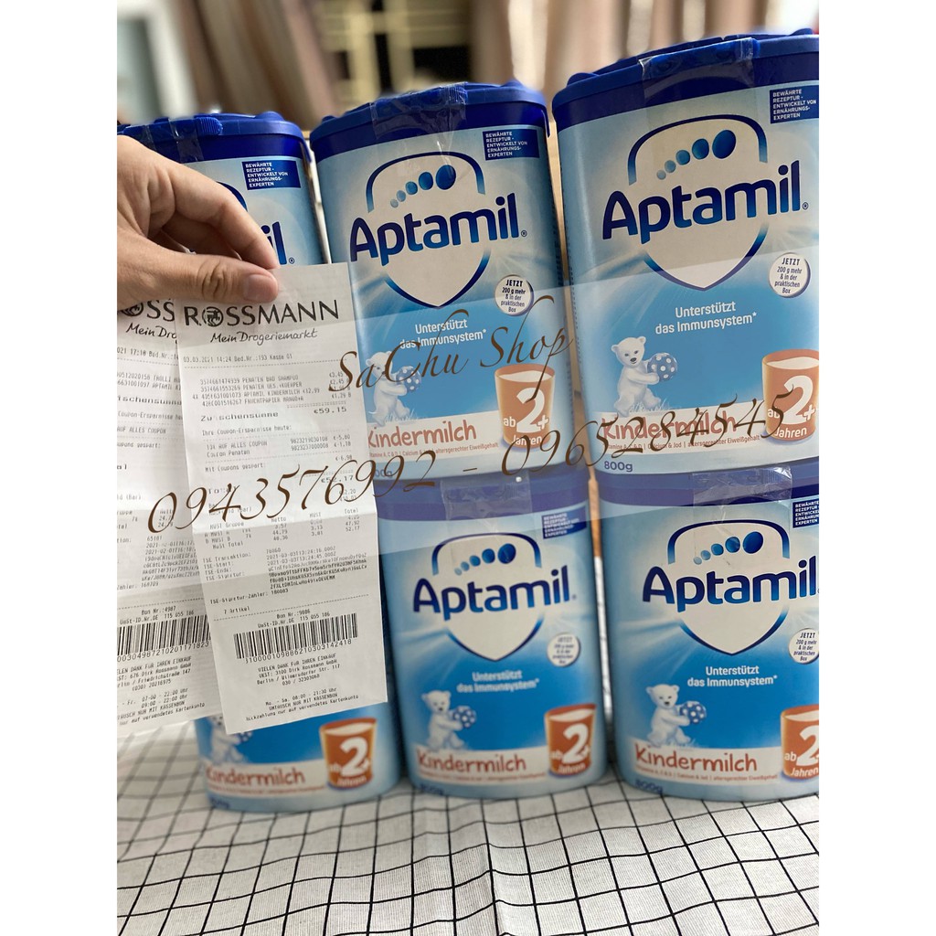 Sữa Aptamil Cộng của Đức Hộp 800g mẫu mới nhất - Dành Cho Bé Từ 1 đến Trên Tuổi
