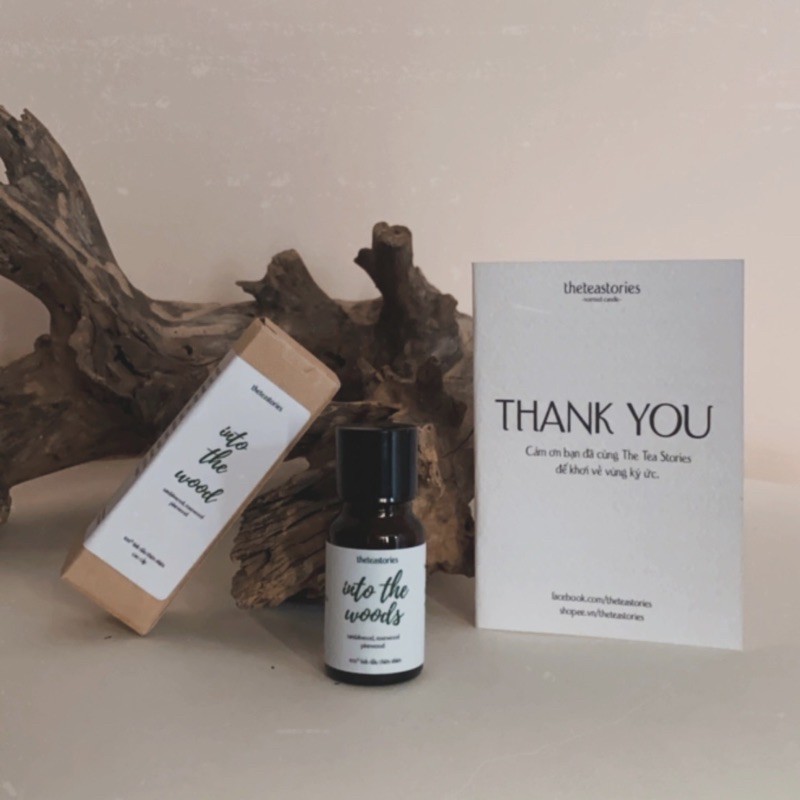 Tinh dầu tông gỗ Into the woods 10ml thư giãn, trầm lắng, an yên - The Tea Stories