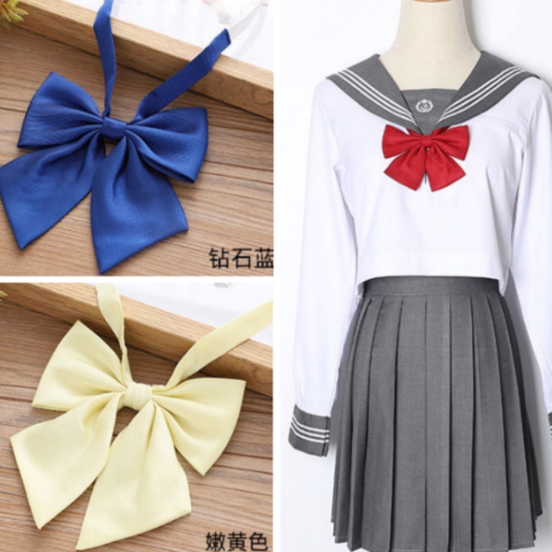 Nơ đồng phục nữ sinh Nhật Bản thời trang công sở màu đen xinh xắn cho nữ