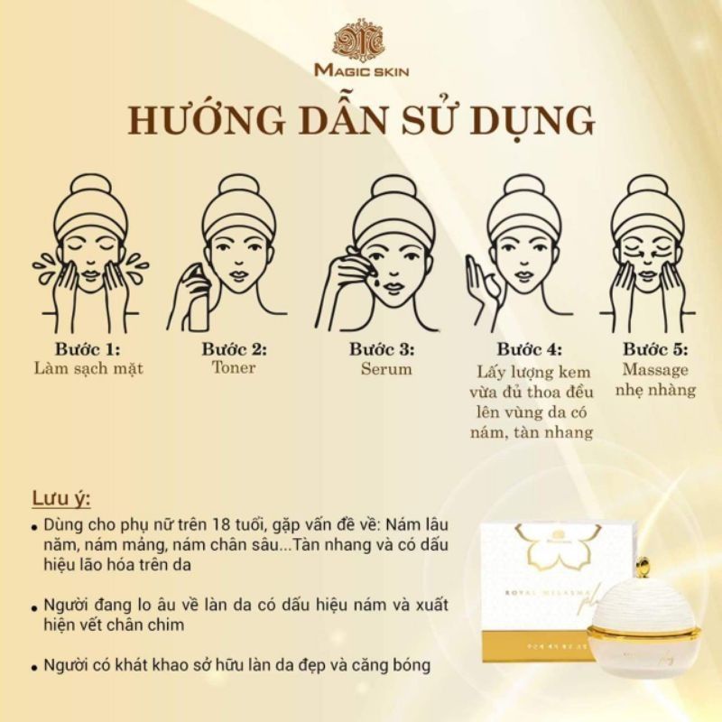 CAO NÁM CỐT THÔNG ĐỎ MAGIC SKIN (HỘP TO 40g) | BigBuy360 - bigbuy360.vn