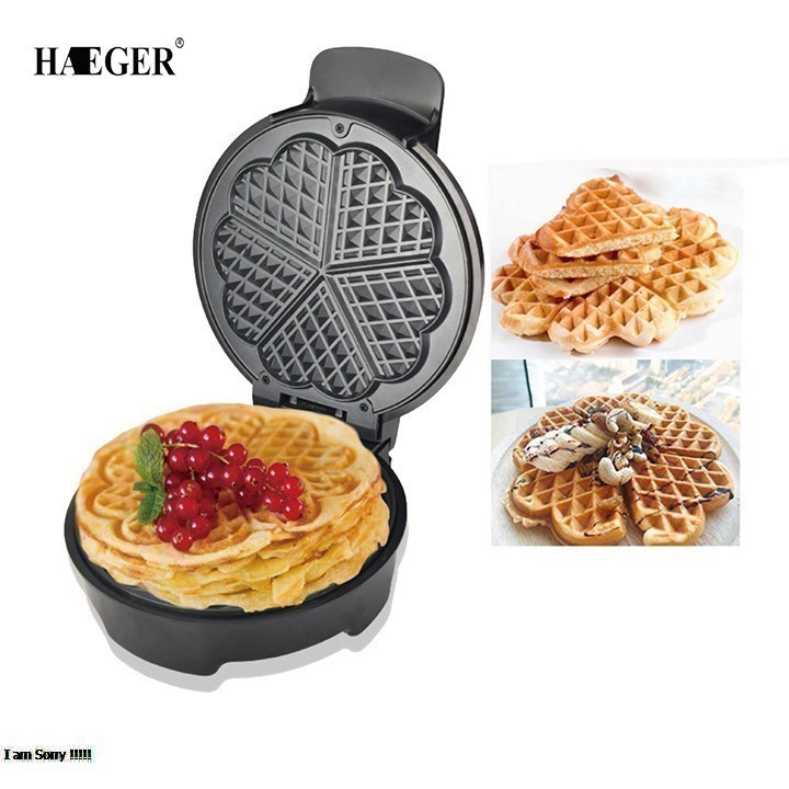 [Mã ELHADEV giảm 4% đơn 300K] Máy làm bánh HAEGER đa năng, bánh bông lan, bánh waffle