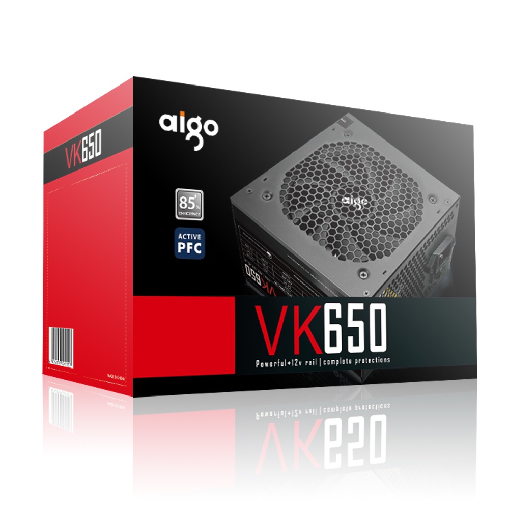 Nguồn máy tính AIGO VK650 - 650W, Bảo hành 1 đổi 1 trong 36 tháng