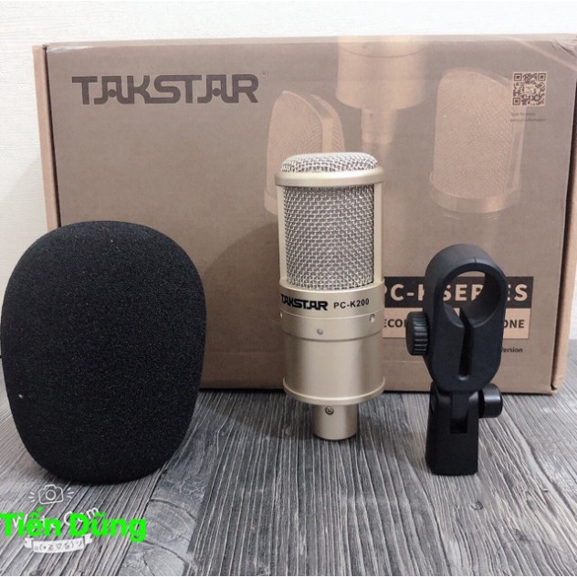 COMBO THU ÂM MICRO TAKSTAR PC K200 SOUND CARD K10 CHÂN MÀNG DÂY LIVE STREAM MA2 ♥️♥️