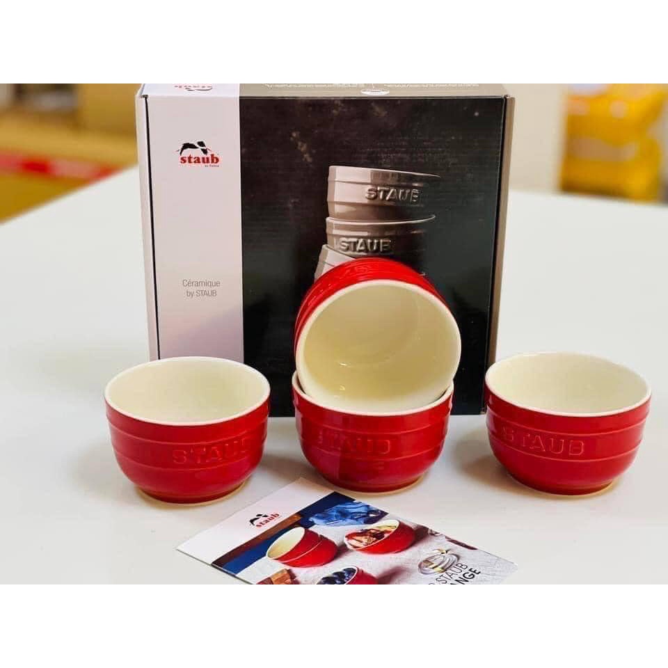 SET 4 bát STAUB ĐỎ CHERRY