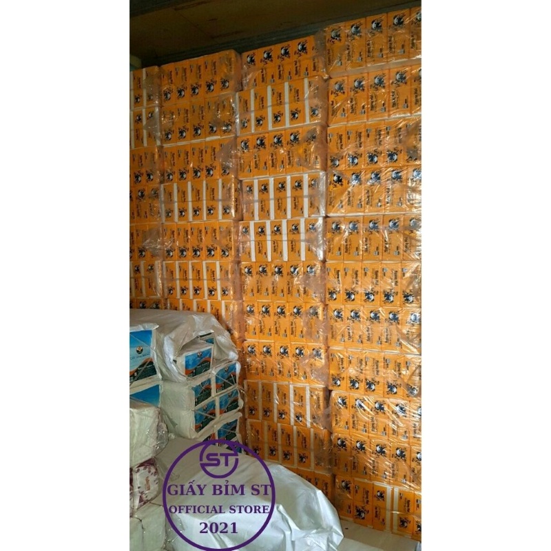 Giấy ăn rút Hoàng Mai 2 lớp 300 tờ/gói (Combo 5 gói)