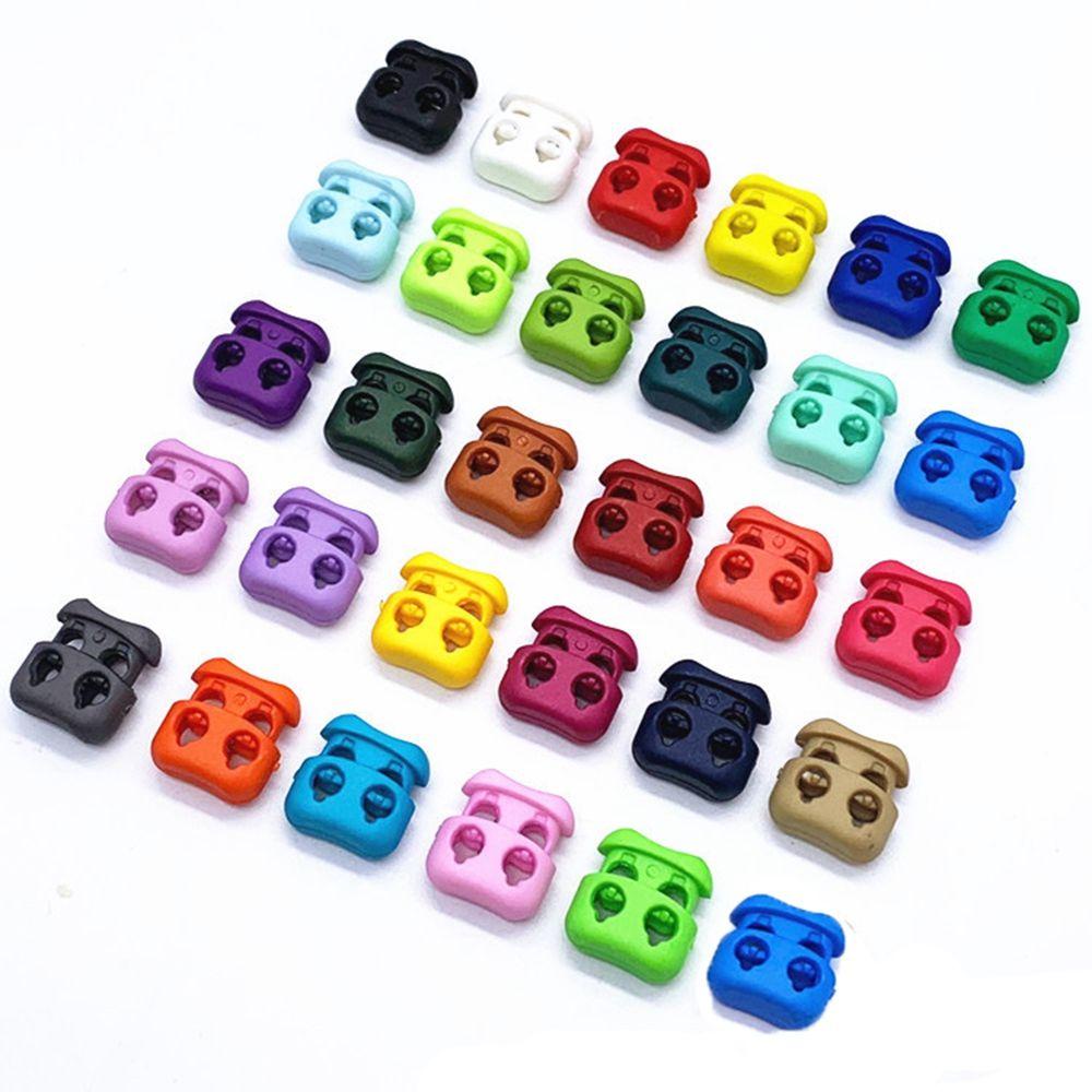 DIACHAVN Set 20 Nút Khóa Dây Giày Bằng Nhựa Nhiều Màu Sắc